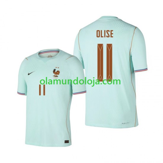 Camisola França Michael Olise 11 Homem Equipamento Segundo Copa do Mundo 2026 Manga Curta